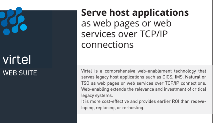 Virtel web suite Datasheet
